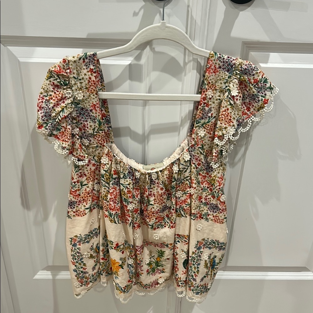 Floral Print Farm Rio Women's Top